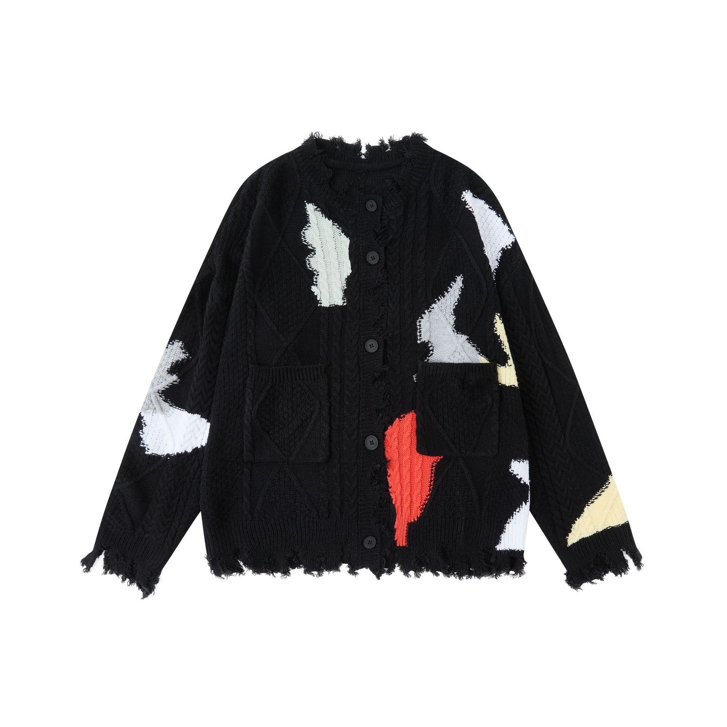 Knit Cardigan Sweater for Men and Women Casual Loose Fit Outerwear